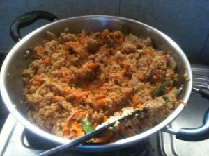 Yummy Fried Foxtail Millet (కొర్ర).  Photo by Peter Bakos.
