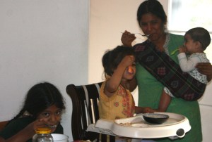 Oatmeal fun for everyone.