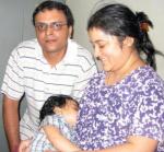 Nursing at home.  No need to go inside when visitors arrive.