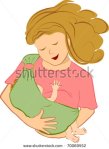 Nursing in sling.  Image: Shutterstock