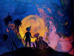 Scene from Ezra Jack Keats, Maggie and the Pirate