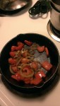 Sauteed vegetables in iron&nbsp;skillet