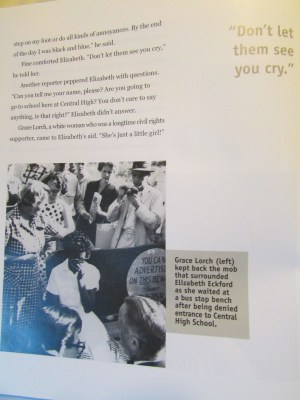 Benjamin Fine, a reporter for the New York Times, told Elizabeth Eckford, 