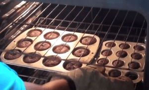 Muffins in the oven!