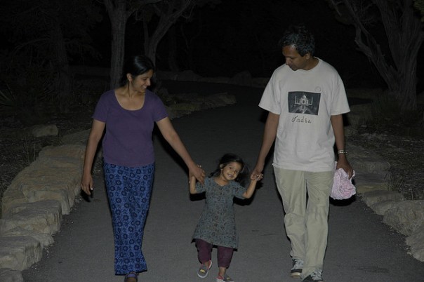 Walking at Yavapai point after sunset. July 2005