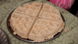 Pour the same batter into a waffle iron and voilà! dosa waffle!