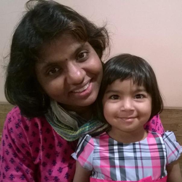 The author and her daughter, Navya.