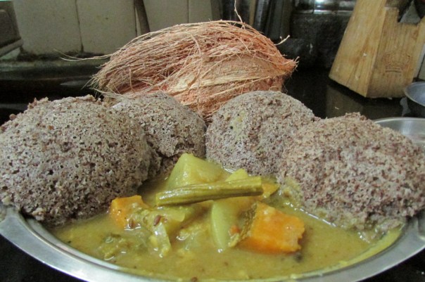 ragi idli with sambar