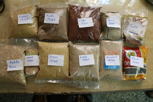 I made idlis using all 11 of these ingredients - 10 grains plus 1 legume. 