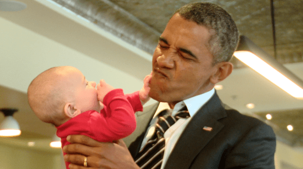 Obama and Baby aren't seeing eye to eye